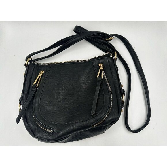 Jessica Simpson Handbags - Jessica Simpson Ladies Black Crossbody Bag w/Adjustable Strap Gold Accents